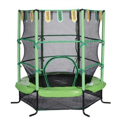 55 Cal trampolina dla dzieci z flagami